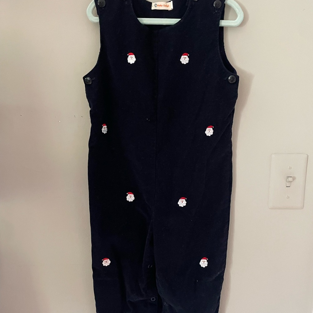 Navy Santa Corduroy Longall - 24M - Baby Luigi